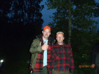 Vinnarna Thomas Engström och Reijo Kytömäki.